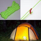 Green Guy Line Cord Paracord Outdoor Camping Hiking rope