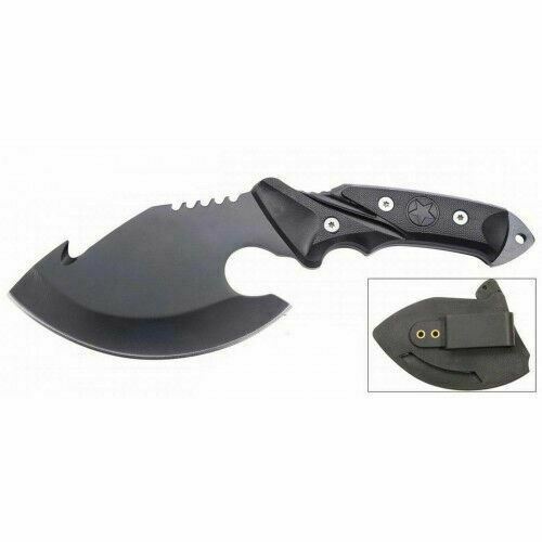 10in FULL TANG Survival Hunting Fixed Blade Tactical Axe Hatchet Camping Knife