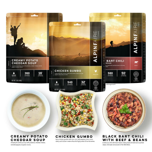 AlpineAire Foods Instant Meal Camping Hiking Emergency Survival Gluten Free Pack